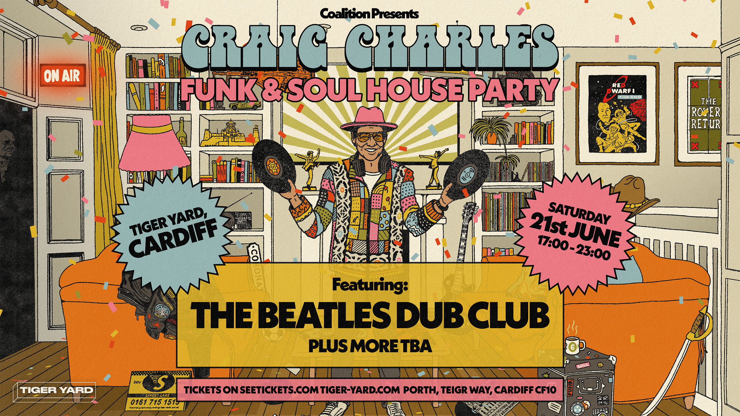 Craig Charles Funk & Soul House Party – Tiger Yard, 21 June 2025